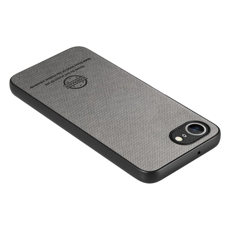For iPhone 17e / 16e Twill Fabric Leather Skin Back Phone Case