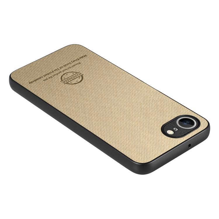 For iPhone 17e / 16e Twill Fabric Leather Skin Back Phone Case