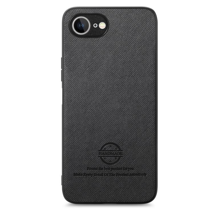 For iPhone 17e / 16e Twill Fabric Leather Skin Back Phone Case