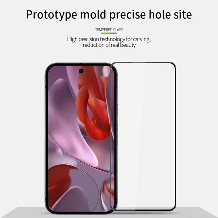 For Google Pixel 9a MOFI 9H 3D Explosion-proof Curved Screen Tempered Glass Film - Black