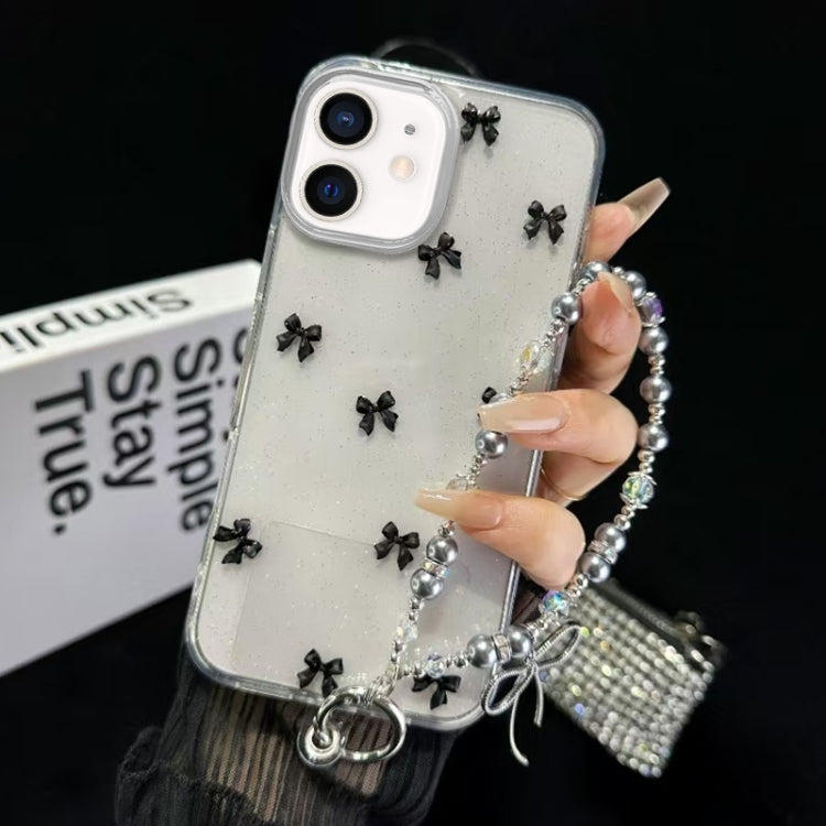 For iPhone 11 Little Fresh Bow Bracelet Chain TPU Phone Case