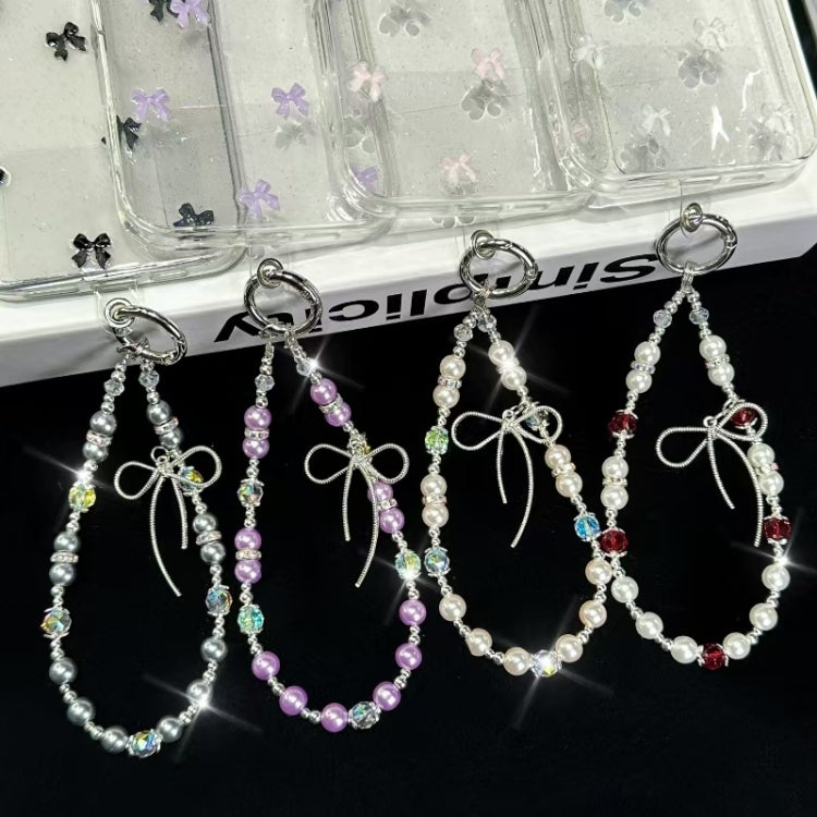 For iPhone 12 Pro Max Little Fresh Bow Bracelet Chain TPU Phone Case