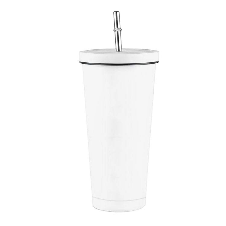 JUNSUNMAY 500ml 304 Stainless Steel Water Vacuum Bottle Coffee Cup with Lid and Straw