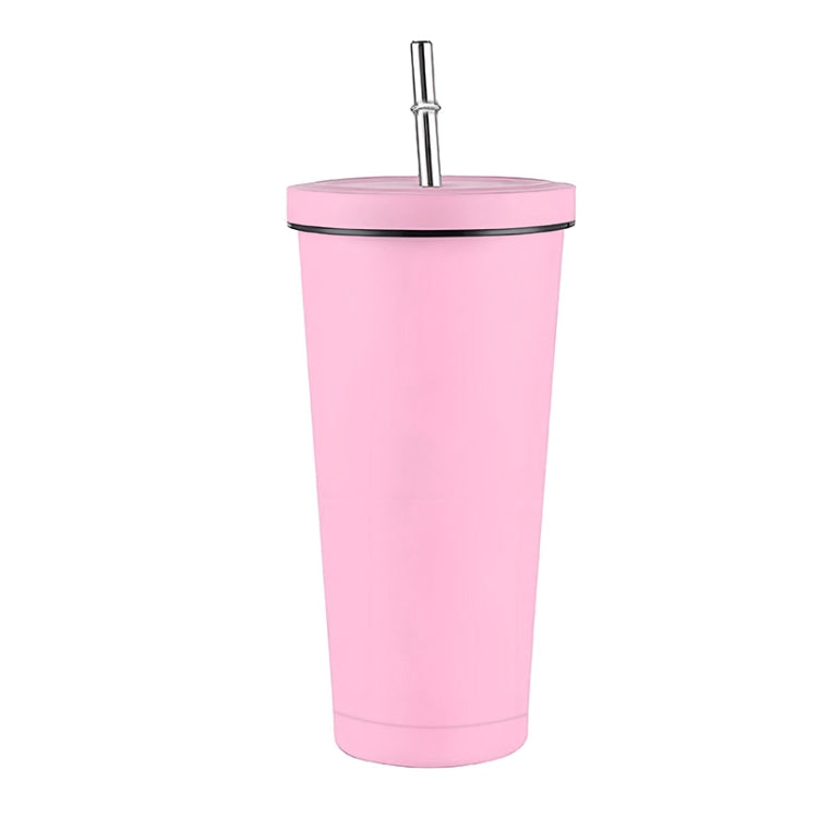 JUNSUNMAY 500ml 304 Stainless Steel Water Vacuum Bottle Coffee Cup with Lid and Straw