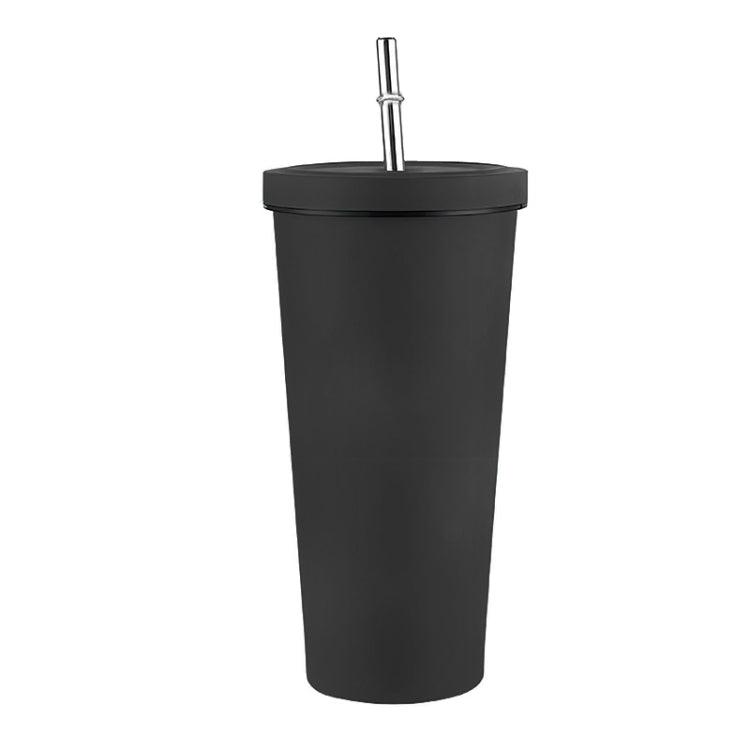 JUNSUNMAY 500ml 304 Stainless Steel Water Vacuum Bottle Coffee Cup with Lid and Straw