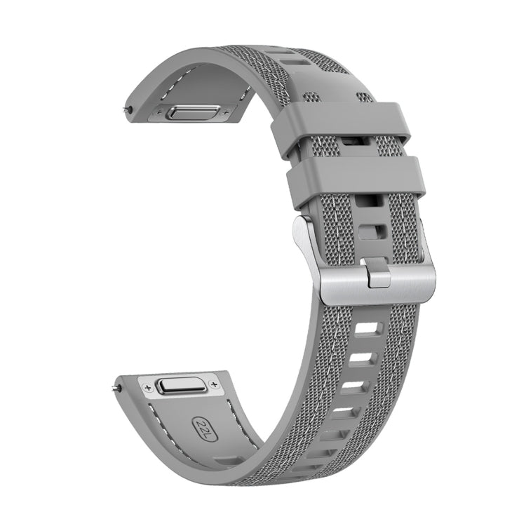 For Huawei Watch GT 5 / GT 5 Pro 46mm Push Connector 22mm Hybrid Nylon Silicone Watch Band
