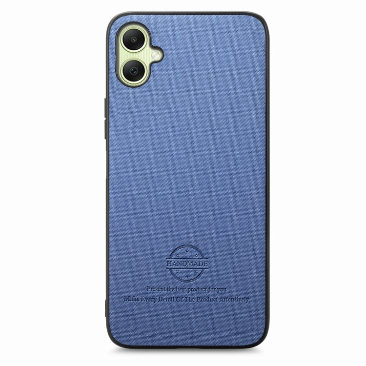 For Samsung Galaxy A04 4G Twill Fabric Leather Skin Back Phone Case