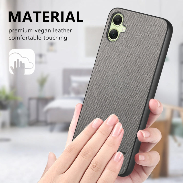For Samsung Galaxy A04 4G Twill Fabric Leather Skin Back Phone Case