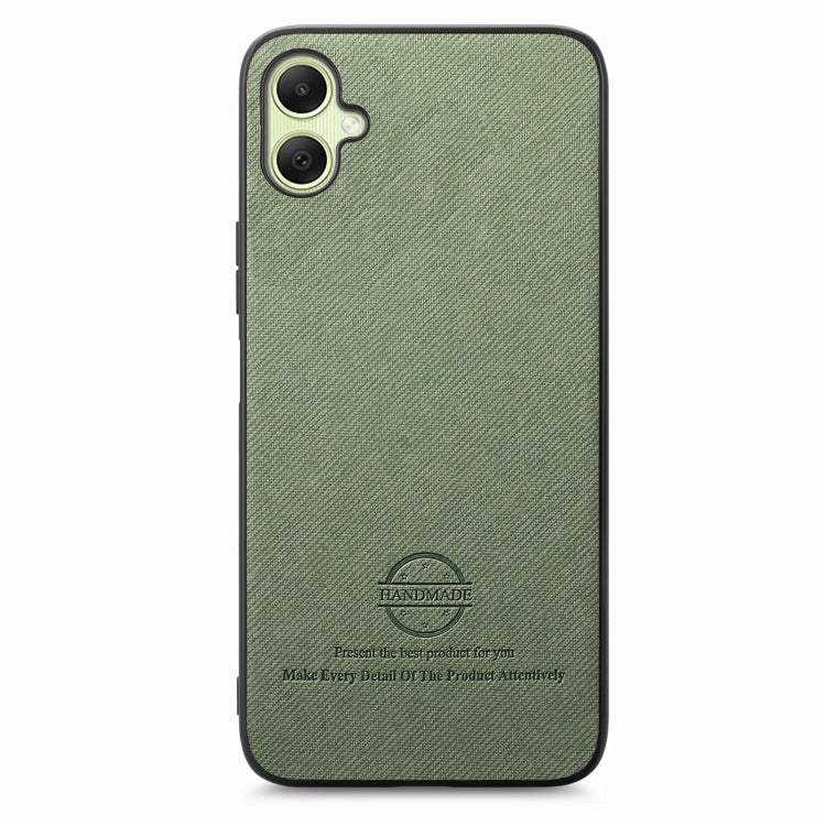 For Samsung Galaxy A05 Twill Fabric Leather Skin Back Phone Case
