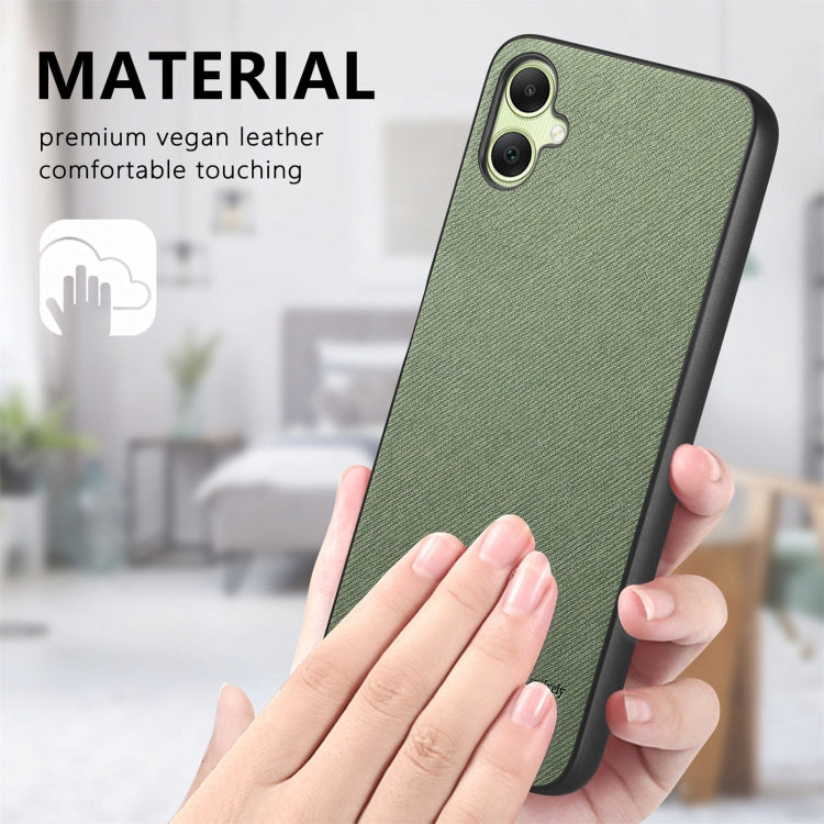For Samsung Galaxy A05 Twill Fabric Leather Skin Back Phone Case