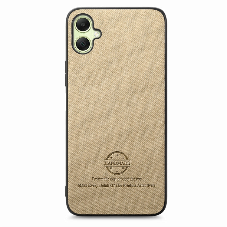 For Samsung Galaxy A05 Twill Fabric Leather Skin Back Phone Case