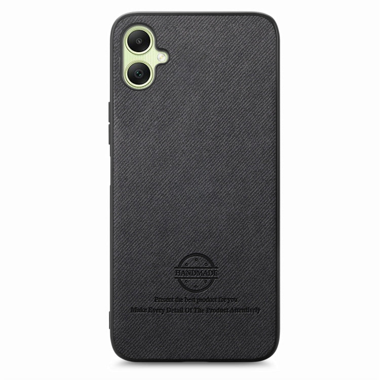 For Samsung Galaxy A05 Twill Fabric Leather Skin Back Phone Case