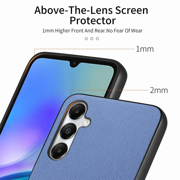 For Samsung Galaxy A05s Twill Fabric Leather Skin Back Phone Case