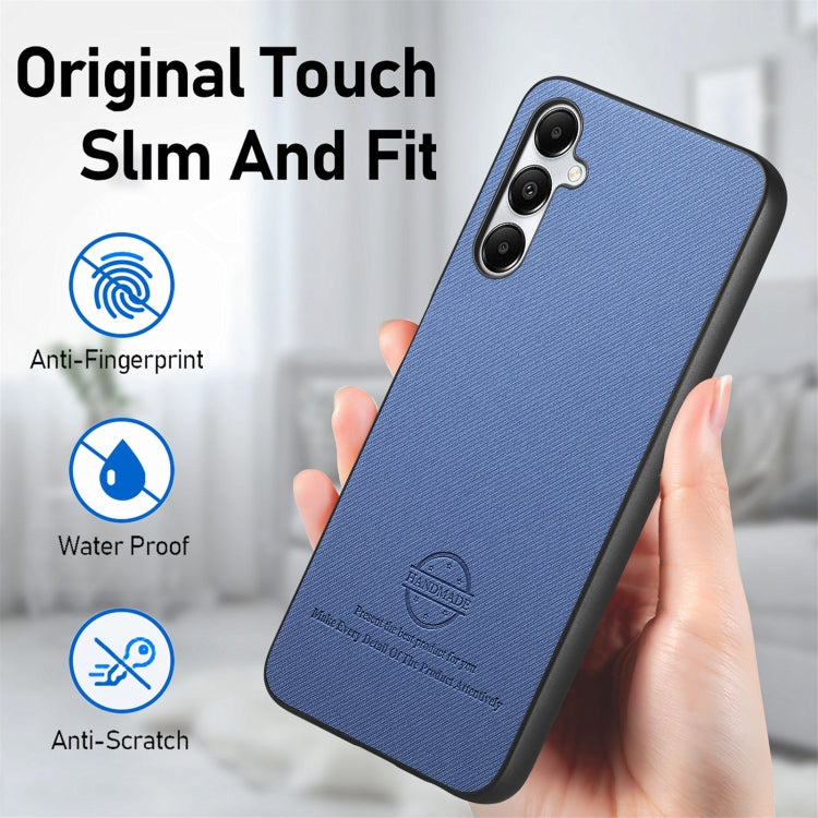 For Samsung Galaxy A05s Twill Fabric Leather Skin Back Phone Case