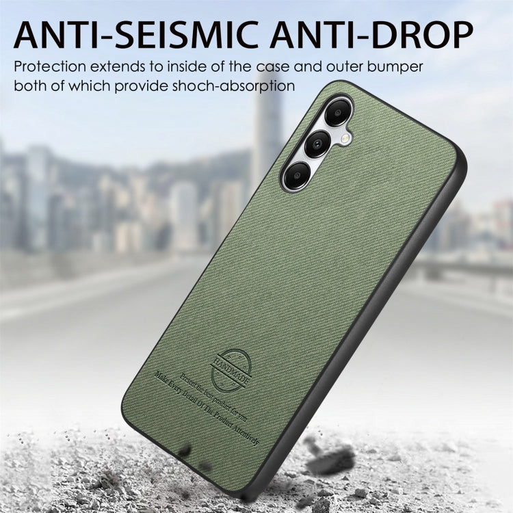 For Samsung Galaxy A05s Twill Fabric Leather Skin Back Phone Case