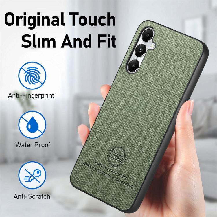 For Samsung Galaxy A05s Twill Fabric Leather Skin Back Phone Case