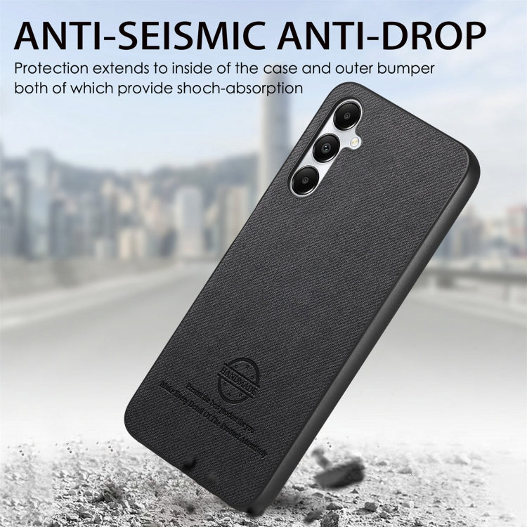 For Samsung Galaxy A05s Twill Fabric Leather Skin Back Phone Case