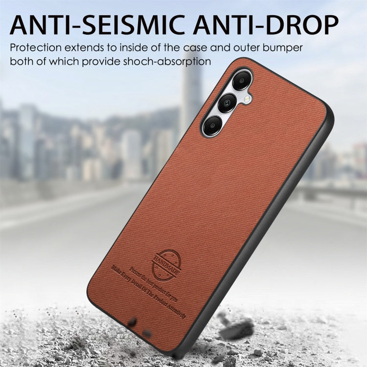 For Samsung Galaxy A13 4G Twill Fabric Leather Skin Back Phone Case