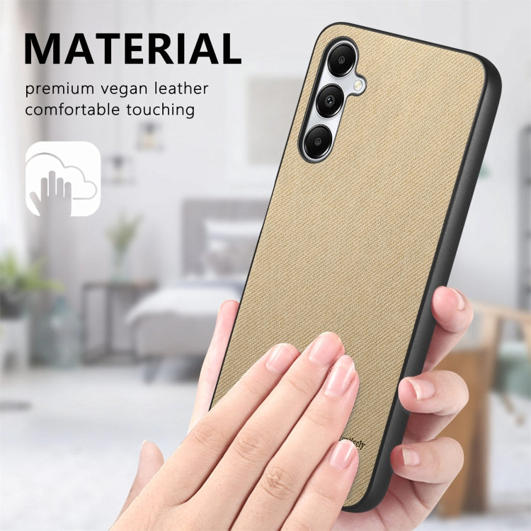 For Samsung Galaxy A13 4G Twill Fabric Leather Skin Back Phone Case