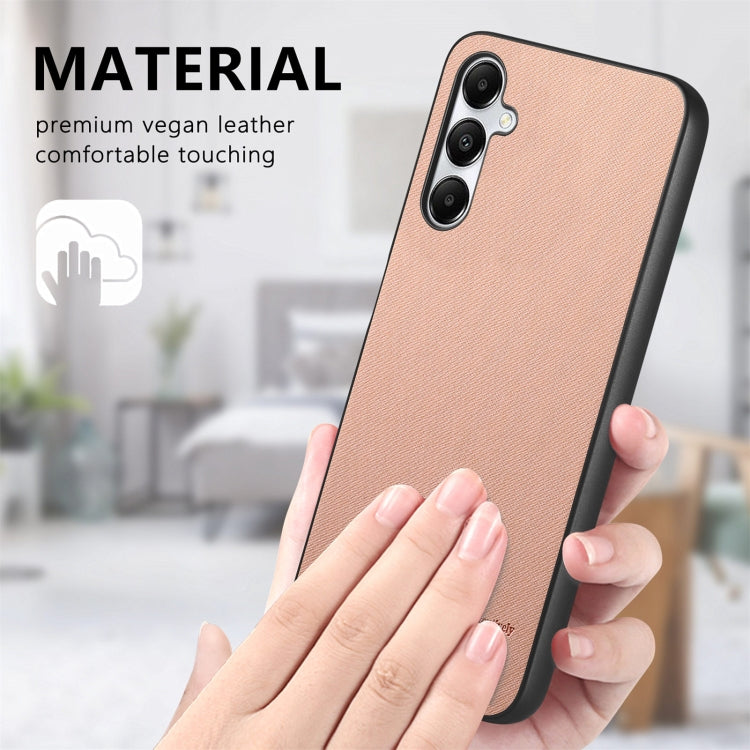 For Samsung Galaxy A15 Twill Fabric Leather Skin Back Phone Case