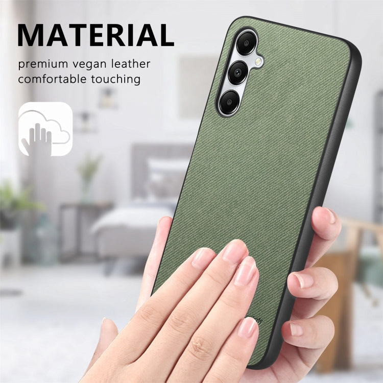 For Samsung Galaxy A15 Twill Fabric Leather Skin Back Phone Case