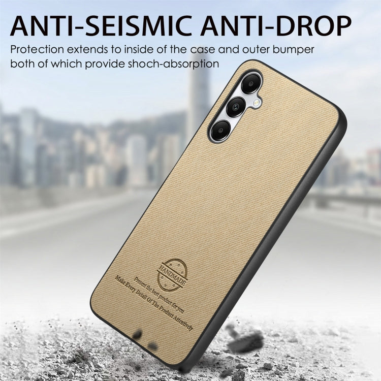 For Samsung Galaxy A23 Twill Fabric Leather Skin Back Phone Case