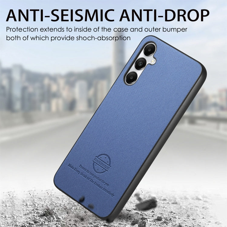 For Samsung Galaxy A24 Twill Fabric Leather Skin Back Phone Case