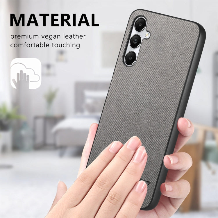 For Samsung Galaxy A24 Twill Fabric Leather Skin Back Phone Case