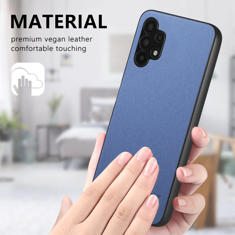For Samsung Galaxy A32 5G Twill Fabric Leather Skin Back Phone Case