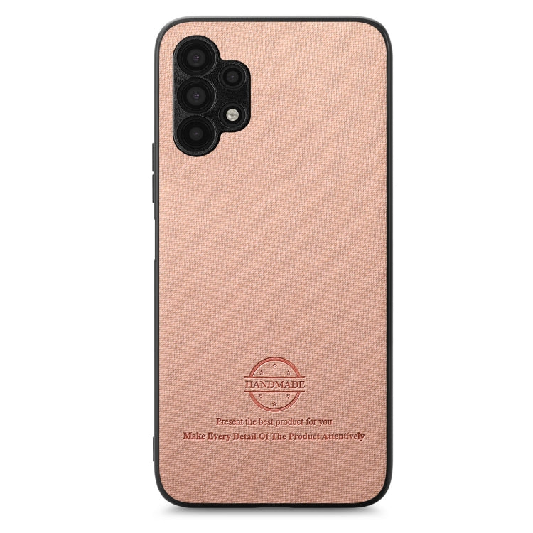 For Samsung Galaxy A32 5G Twill Fabric Leather Skin Back Phone Case