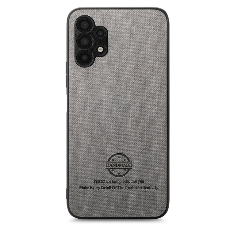 For Samsung Galaxy A32 5G Twill Fabric Leather Skin Back Phone Case