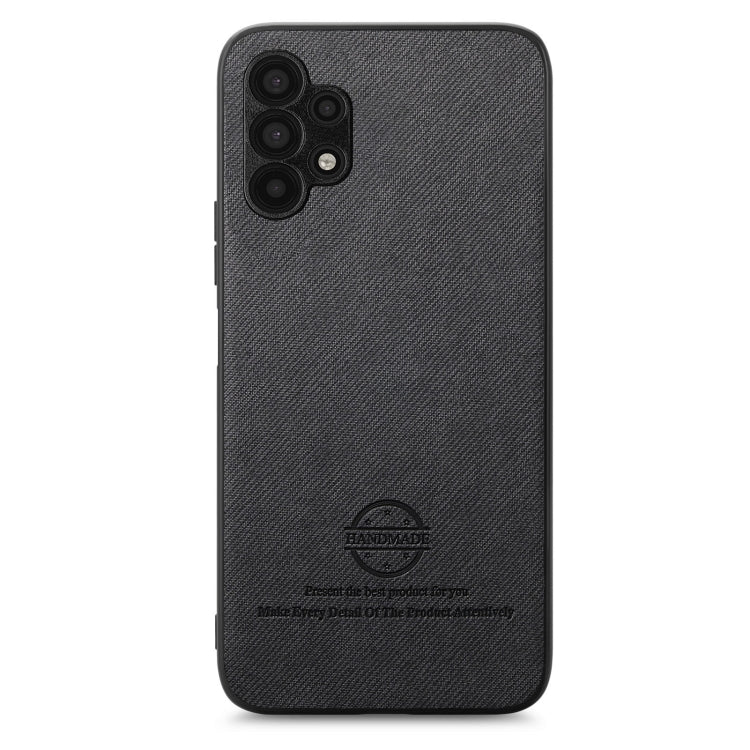 For Samsung Galaxy A32 5G Twill Fabric Leather Skin Back Phone Case