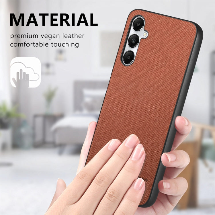 For Samsung Galaxy A33 5G Twill Fabric Leather Skin Back Phone Case