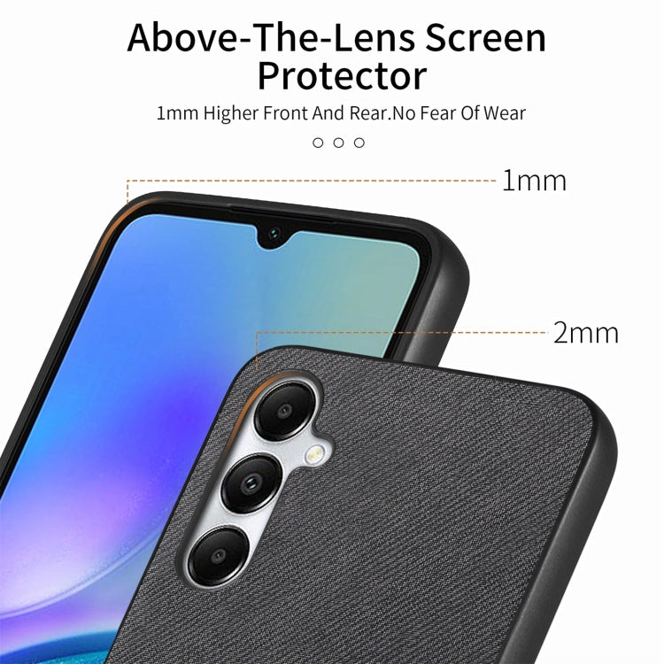 For Samsung Galaxy A33 5G Twill Fabric Leather Skin Back Phone Case