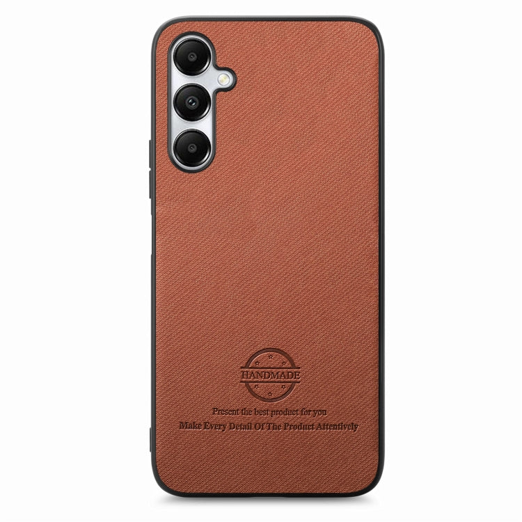 For Samsung Galaxy A35 5G Twill Fabric Leather Skin Back Phone Case