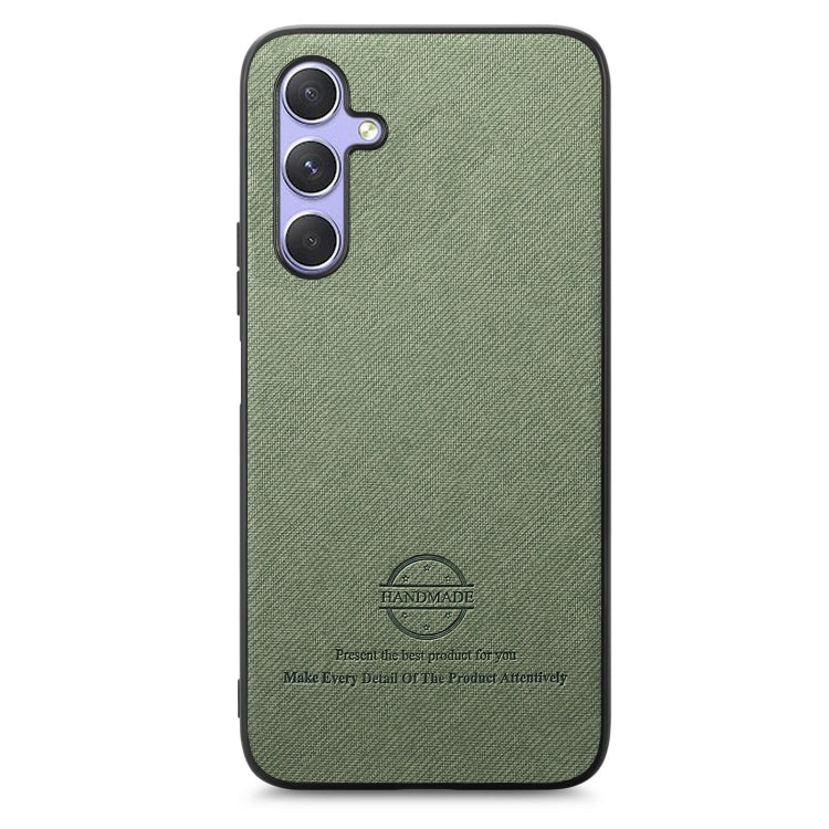 For Samsung Galaxy A54 5G Twill Fabric Leather Skin Back Phone Case