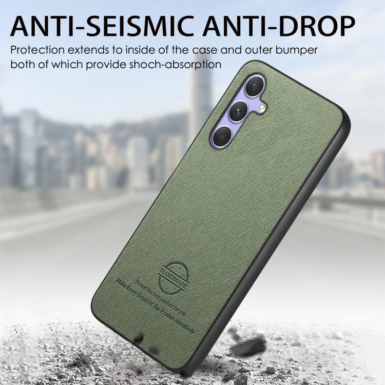 For Samsung Galaxy A54 5G Twill Fabric Leather Skin Back Phone Case