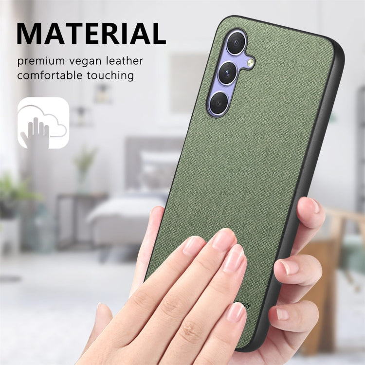 For Samsung Galaxy A54 5G Twill Fabric Leather Skin Back Phone Case