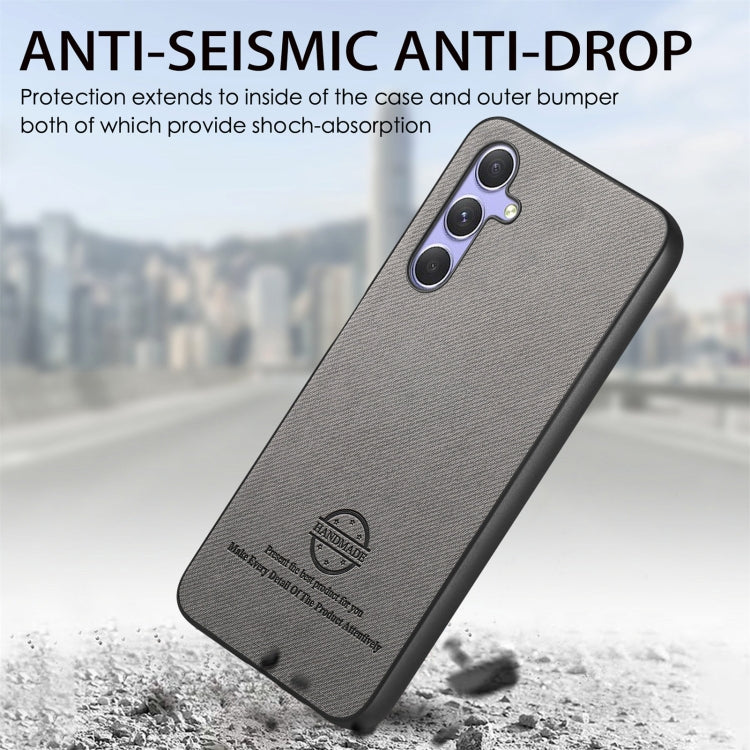 For Samsung Galaxy A54 5G Twill Fabric Leather Skin Back Phone Case