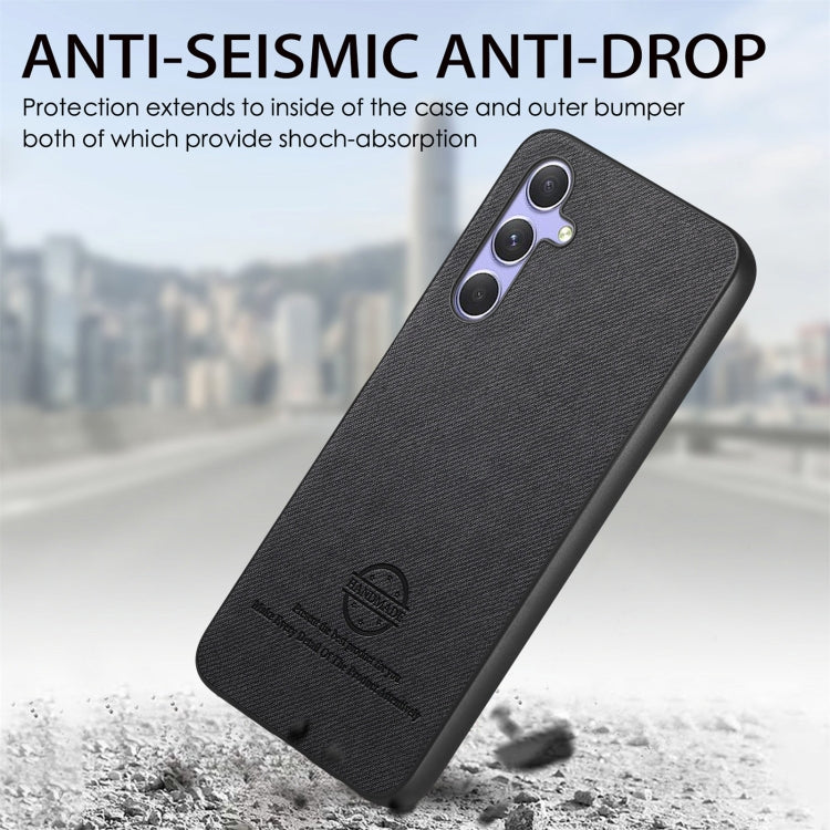 For Samsung Galaxy A54 5G Twill Fabric Leather Skin Back Phone Case
