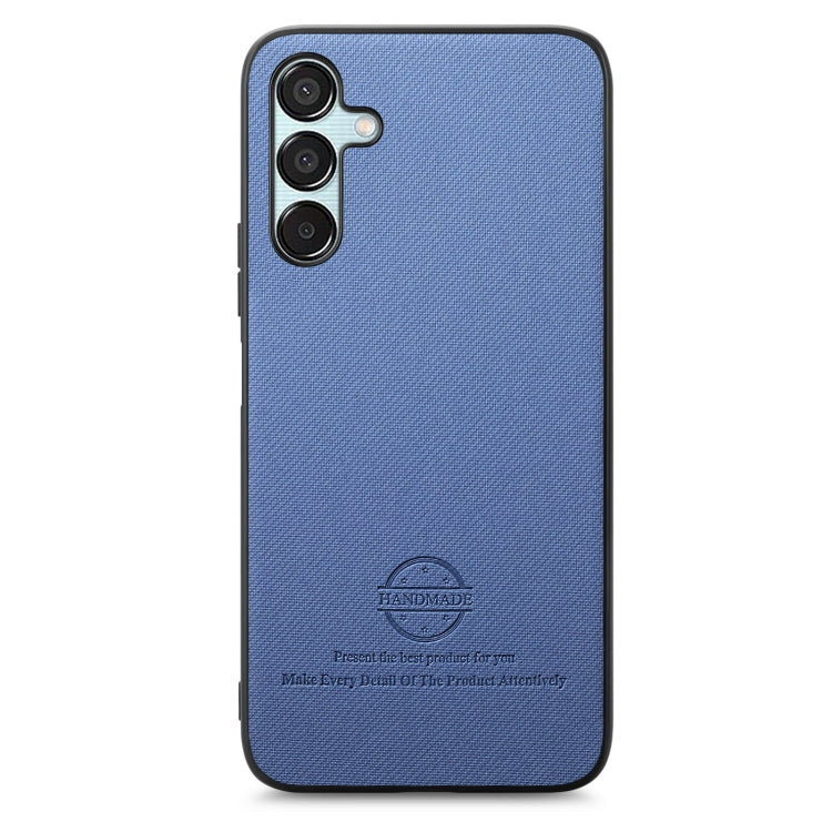 For Samsung Galaxy A55 5G Twill Fabric Leather Skin Back Phone Case
