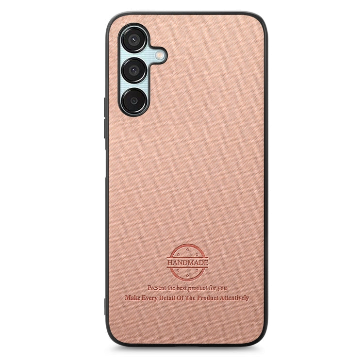 For Samsung Galaxy A55 5G Twill Fabric Leather Skin Back Phone Case