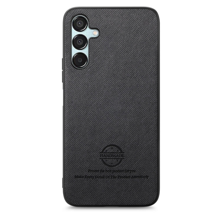 For Samsung Galaxy A55 5G Twill Fabric Leather Skin Back Phone Case