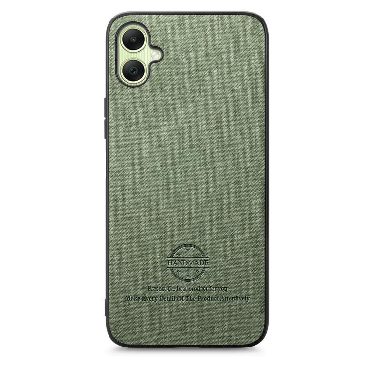 For Samsung Galaxy A06 Twill Fabric Leather Skin Back Phone Case