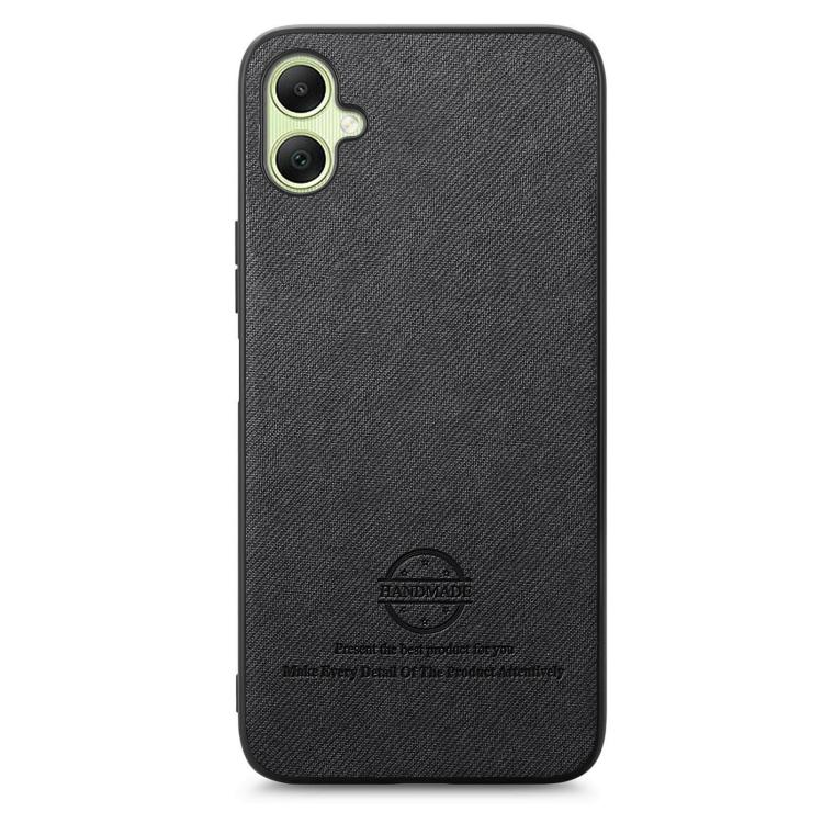 For Samsung Galaxy A06 Twill Fabric Leather Skin Back Phone Case
