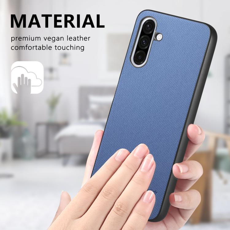 For Samsung Galaxy A36 Twill Fabric Leather Skin Back Phone Case