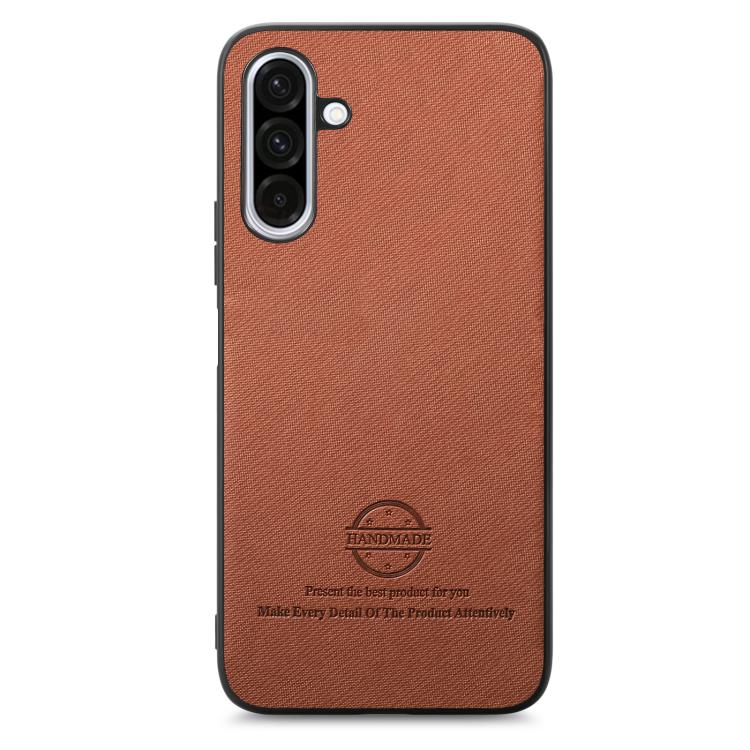 For Samsung Galaxy A36 Twill Fabric Leather Skin Back Phone Case