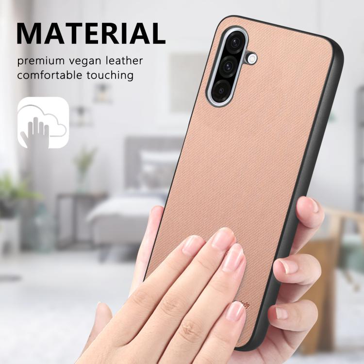 For Samsung Galaxy A36 Twill Fabric Leather Skin Back Phone Case