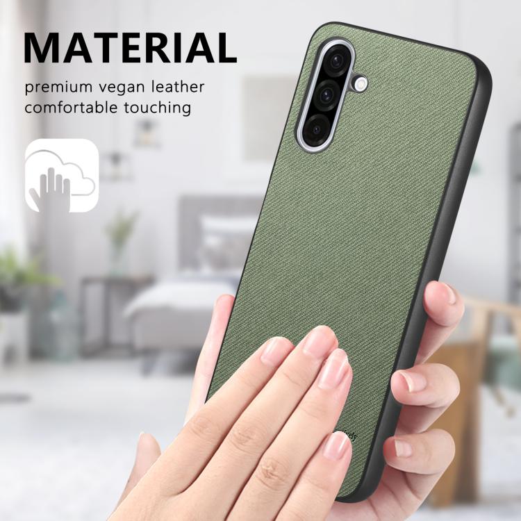 For Samsung Galaxy A36 Twill Fabric Leather Skin Back Phone Case