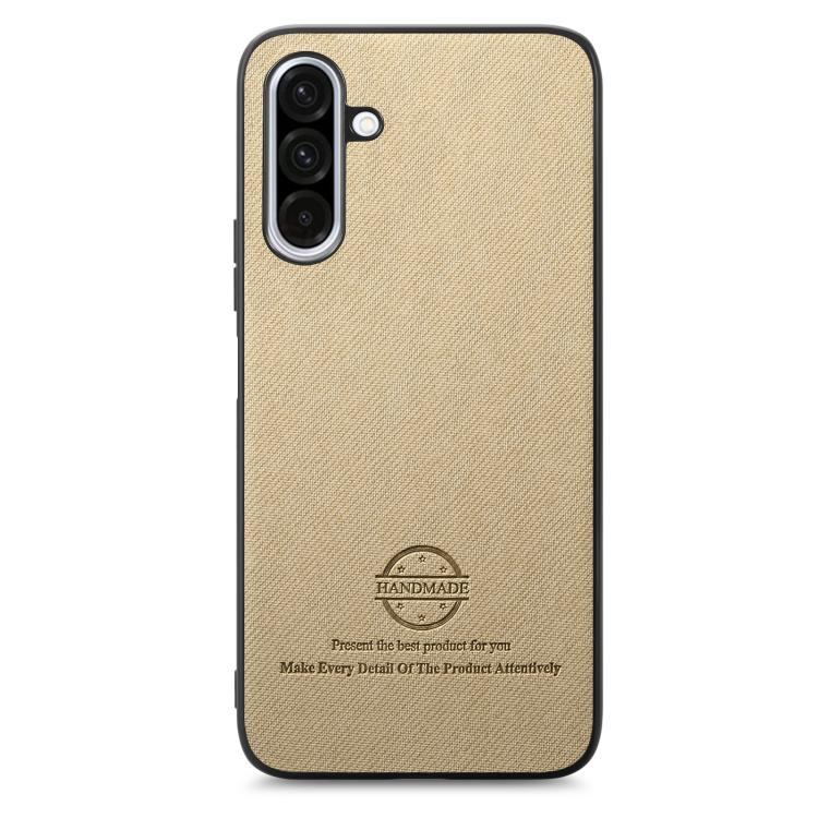 For Samsung Galaxy A36 Twill Fabric Leather Skin Back Phone Case